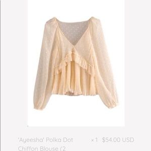 Blush blouse